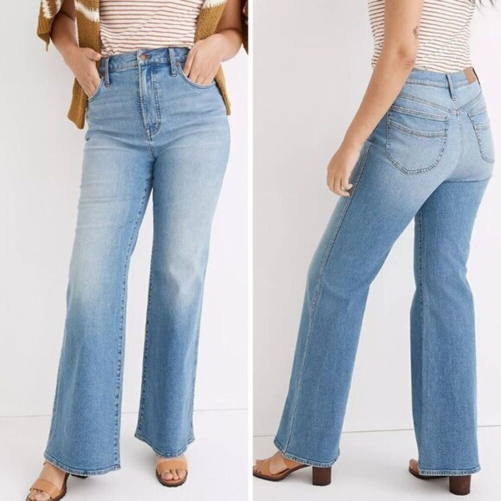 NEW Madewell High-Rise Flare Jeans‎ in Caine Wash, 29